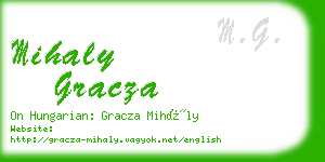 mihaly gracza business card